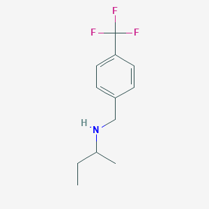 molecular formula C12H16F3N B6353014 (丁烷-2-基)({[4-(三氟甲基)苯基]甲基})胺 CAS No. 1019604-95-5