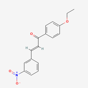 molecular formula C17H15NO4 B6353020 (2E)-1-(4-Ethoxyphenyl)-3-(3-nitrophenyl)prop-2-en-1-one CAS No. 77264-46-1