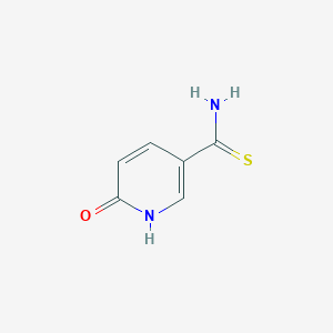 molecular formula C6H6N2OS B6353032 6-Hydroxy-thionicotinamide, 95% CAS No. 29332-51-2