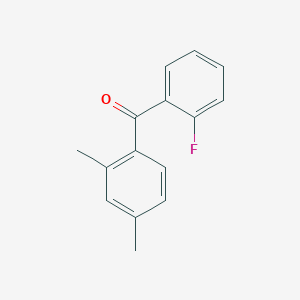 molecular formula C15H13FO B6353049 (2,4-Dimethyl-phenyl)-(2-fluoro-phenyl)-methanone, 97% CAS No. 2250-59-1