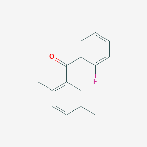 molecular formula C15H13FO B6353050 (2,5-Dimethyl-phenyl)-(2-fluoro-phenyl)-methanone, 97% CAS No. 2250-60-4