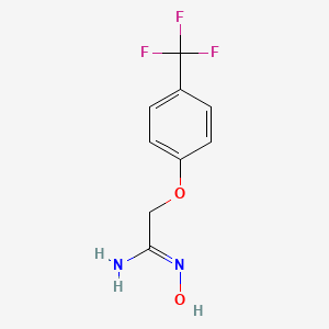 molecular formula C9H9F3N2O2 B6353051 N-Hydroxy-2-(4-trifluoromethyl-phenoxy)-acetamidine CAS No. 1158105-81-7