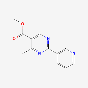 4-Methyl-2-pyridin-3-yl-pyrimidine-5-carboxylic acid methyl ester, 95%