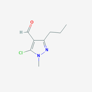 molecular formula C8H11ClN2O B6353133 5-Chloro-1-methyl-3-propyl-1H-pyrazole-4-carbaldehyde CAS No. 1043918-74-6