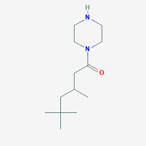 3,5,5-Trimethyl-1-(piperazin-1-yl)hexan-1-one