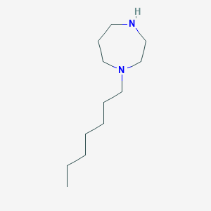 molecular formula C12H26N2 B6353201 1-Heptyl-1,4-diazepane CAS No. 118157-07-6