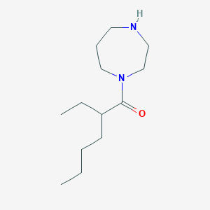 molecular formula C13H26N2O B6353212 1-(1,4-Diazepan-1-yl)-2-ethylhexan-1-one CAS No. 1039896-85-9