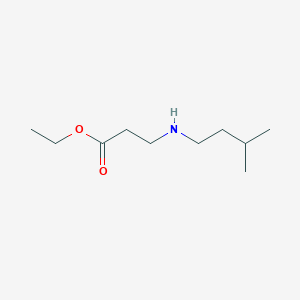 molecular formula C10H21NO2 B6353254 Ethyl 3-[(3-methylbutyl)amino]propanoate CAS No. 1094629-94-3