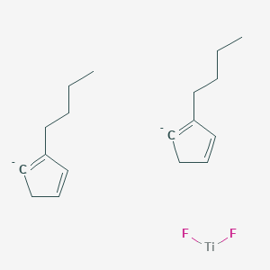 molecular formula C18H26F2Ti-2 B6353267 Bis(butylcyclopentadienyl)difluorotitanium(IV) CAS No. 85722-07-2