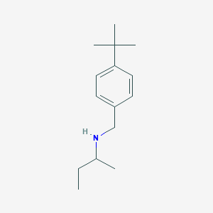 molecular formula C15H25N B6353268 (Butan-2-yl)[(4-tert-butylphenyl)methyl]amine CAS No. 1036478-59-7