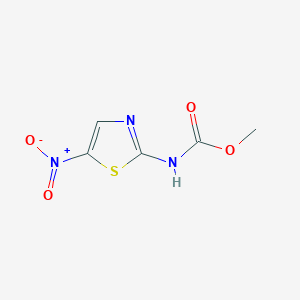 molecular formula C5H5N3O4S B6353324 (5-Nitro-thiazol-2-yl)-carbamic acid methyl ester CAS No. 98024-73-8
