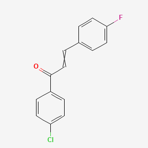 molecular formula C15H10ClFO B6353329 (2E)-1-(4-氯苯基)-3-(4-氟苯基)丙-2-烯-1-酮 CAS No. 98991-31-2