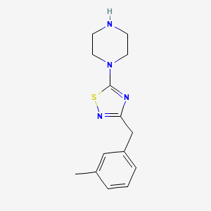 1-{3-[(3-Methylphenyl)methyl]-1,2,4-thiadiazol-5-yl}piperazine