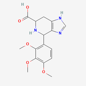 molecular formula C16H19N3O5 B6353346 4-(2,3,4-Trimethoxyphenyl)-3H,4H,5H,6H,7H-imidazo[4,5-c]pyridine-6-carboxylic acid CAS No. 1214000-37-9