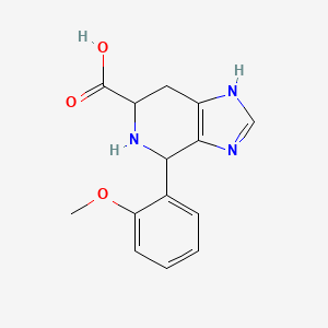 molecular formula C14H15N3O3 B6353363 4-(2-Methoxyphenyl)-3H,4H,5H,6H,7H-imidazo[4,5-c]pyridine-6-carboxylic acid CAS No. 1214182-75-8