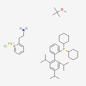 molecular formula C46H71ClNOPPd B6353400 XPhos Palladacycle Gen.1-MTBE adduct, 98% CAS No. 1334385-47-5