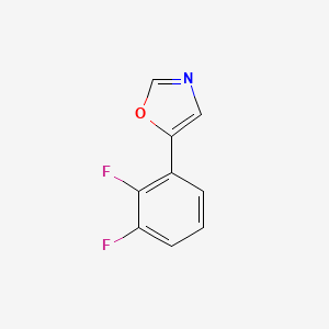 molecular formula C9H5F2NO B6353405 5-(2,3-Difluorophenyl)-1,3-oxazole CAS No. 2021535-52-2