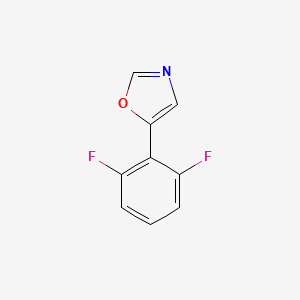 molecular formula C9H5F2NO B6353413 5-(2,6-Difluorophenyl)-1,3-oxazole CAS No. 2001301-55-7