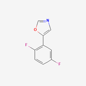 molecular formula C9H5F2NO B6353426 5-(2,5-Difluorophenyl)-1,3-oxazole CAS No. 2004718-99-2