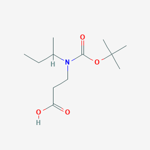 molecular formula C12H23NO4 B6353439 3-[(Butan-2-yl)[(t-butoxy)carbonyl]amino]propanoic acid CAS No. 1171072-55-1