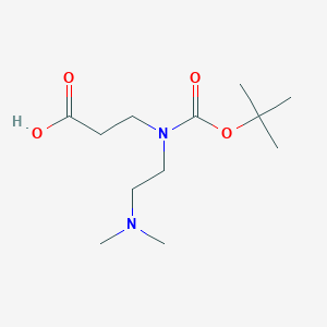 3-{[(t-Butoxy)carbonyl][2-(dimethylamino)ethyl]amino}propanoic acid