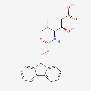 molecular formula C22H25NO5 B6353447 Fmoc-(3R,4S)-4-amino-3-hydroxy-5-methyl-hexanoic acid CAS No. 2237216-64-5