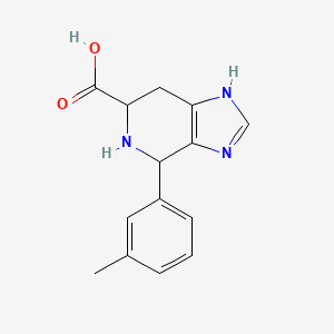 molecular formula C14H15N3O2 B6353449 4-(3-Methylphenyl)-3H,4H,5H,6H,7H-imidazo[4,5-c]pyridine-6-carboxylic acid CAS No. 1214662-63-1
