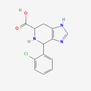 molecular formula C13H12ClN3O2 B6353475 4-(2-Chlorophenyl)-3H,4H,5H,6H,7H-imidazo[4,5-c]pyridine-6-carboxylic acid CAS No. 1214235-07-0