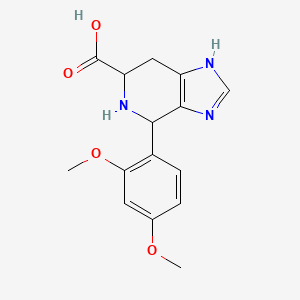 molecular formula C15H17N3O4 B6353483 4-(2,4-Dimethoxyphenyl)-3H,4H,5H,6H,7H-imidazo[4,5-c]pyridine-6-carboxylic acid CAS No. 1214042-96-2