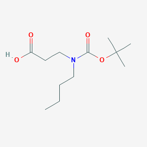 molecular formula C12H23NO4 B6353489 3-{[(t-Butoxy)carbonyl](butyl)amino}propanoic acid CAS No. 1049151-90-7