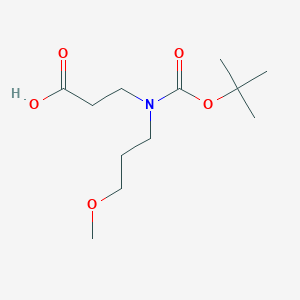 3-{[(t-Butoxy)carbonyl](3-methoxypropyl)amino}propanoic acid