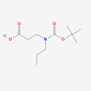 molecular formula C11H21NO4 B6353514 3-{[(t-Butoxy)carbonyl](propyl)amino}propanoic acid CAS No. 1049159-46-7