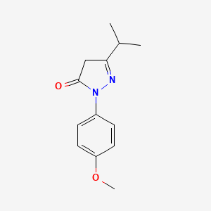 1-(4-Methoxyphenyl)-3-(propan-2-yl)-4,5-dihydro-1H-pyrazol-5-one