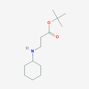 molecular formula C13H25NO2 B6353535 tert-Butyl 3-(cyclohexylamino)propanoate CAS No. 66937-56-2