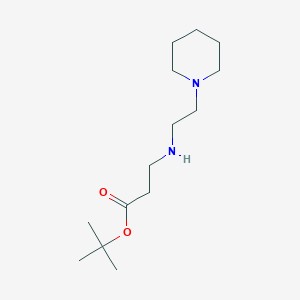 tert-Butyl 3-{[2-(piperidin-1-yl)ethyl]amino}propanoate