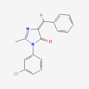 molecular formula C17H13ClN2O B6353561 1-(3-Chlorophenyl)-2-methyl-4-(phenylmethylene)-2-imidazolin-5-one CAS No. 1025649-61-9