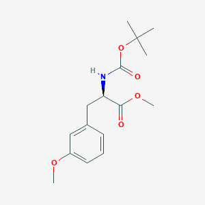 molecular formula C16H23NO5 B6353579 (R)-Methyl 2-((tert-butoxycarbonyl)amino)-3-(3-methoxyphenyl)propanoate CAS No. 255849-24-2