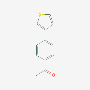 molecular formula C12H10OS B063536 1-(4-噻吩-3-基苯基)-乙酮 CAS No. 172035-84-6
