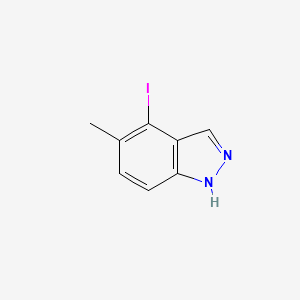molecular formula C8H7IN2 B6353603 4-碘代-5-甲基-1H-吲唑 CAS No. 1956309-36-6