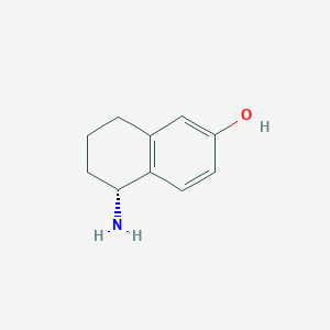 molecular formula C10H13NO B6353622 (5R)-5-Amino-5,6,7,8-tetrahydronapthalen-2-ol CAS No. 1228558-96-0