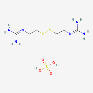 molecular formula C6H18N6O4S3 B6353629 N-[2-(2-Guanidino-ethyldisulfanyl)-ethyl]guanidine H2SO4 CAS No. 91774-54-8