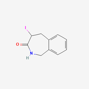 molecular formula C10H10INO B6353636 4-Iodo-1,2,4,5-tetrahydrobenzo[c]azepin-3-one CAS No. 959958-29-3
