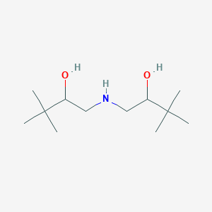 molecular formula C12H27NO2 B6353643 1-(2-Hydroxy-3,3-dimethyl-butylamino)-3,3-dimethyl-butan-2-ol CAS No. 1044764-17-1