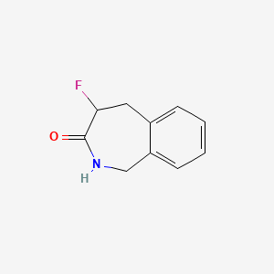 molecular formula C10H10FNO B6353646 4-Fluoro-1,2,4,5-tetrahydrobenzo[c]azepin-3-one CAS No. 959958-28-2