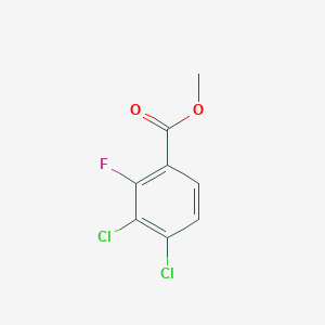 molecular formula C8H5Cl2FO2 B6353666 Methyl 3,4-dichloro-2-fluorobenzoate CAS No. 1279707-12-8