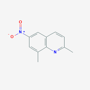 molecular formula C11H10N2O2 B6353671 2,8-Dimethyl-6-nitroquinoline CAS No. 91138-08-8