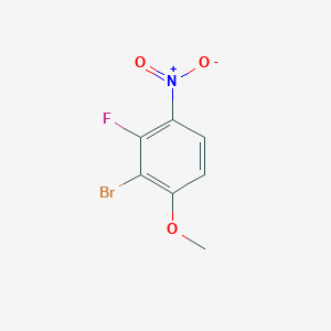 molecular formula C7H5BrFNO3 B6353740 2-溴-3-氟-1-甲氧基-4-硝基苯 CAS No. 1805556-17-5