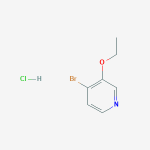 molecular formula C7H9BrClNO B6353748 4-Bromo-3-ethoxy-pyridine hydrochloride, 95% CAS No. 1864784-63-3