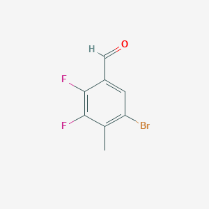 molecular formula C8H5BrF2O B6353778 5-Bromo-2,3-difluoro-4-methylbenzaldehyde CAS No. 1823871-92-6