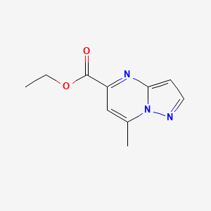 molecular formula C10H11N3O2 B6353787 7-甲基吡唑并[1,5-a]嘧啶-5-羧酸乙酯 CAS No. 90840-53-2